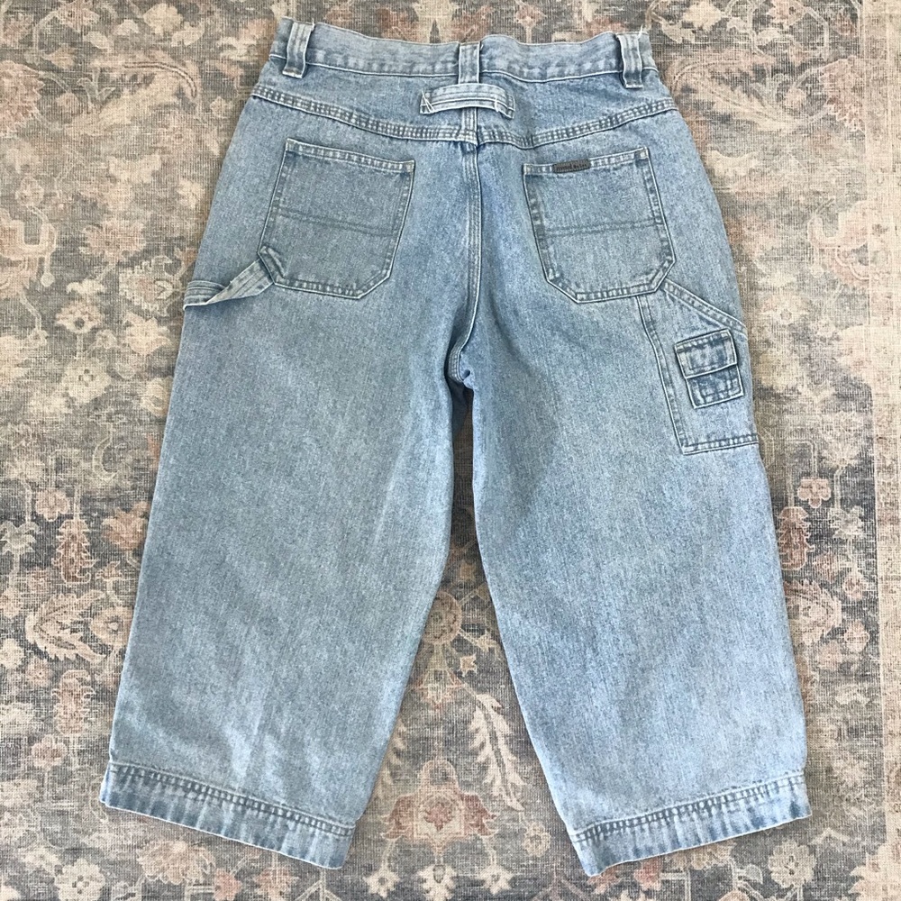 Vintage 1990s Riveted by Lee Wide-leg Cropped Jean - Picture 3 of 10